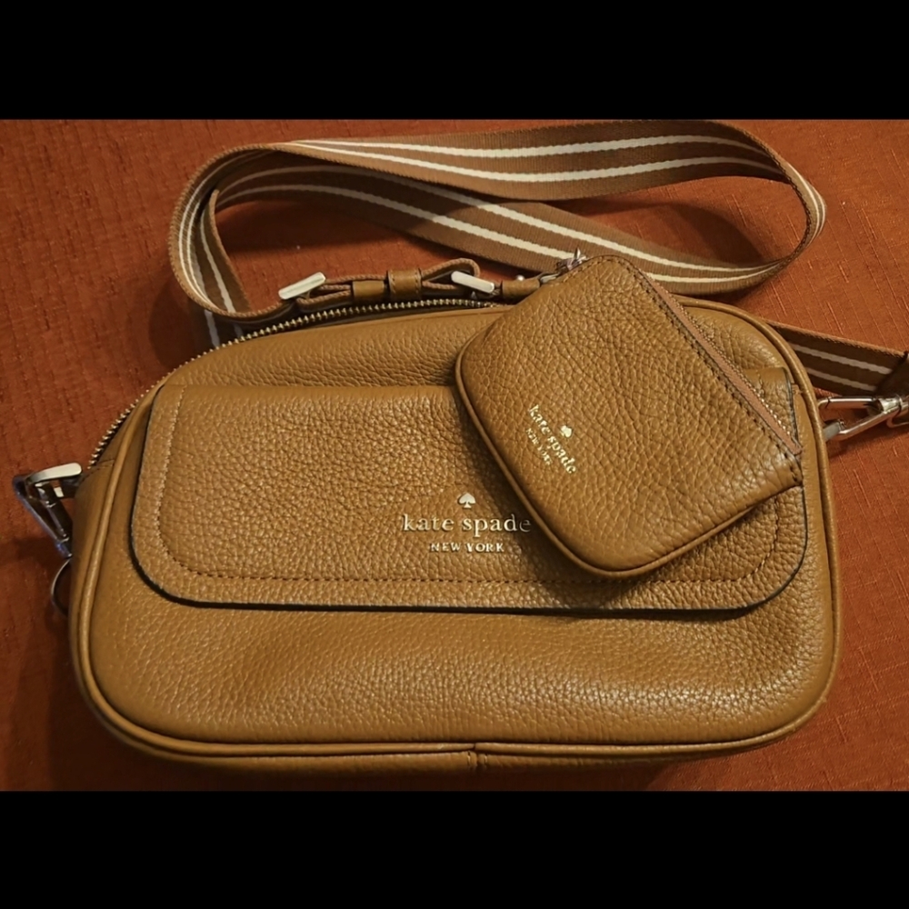 Kate Spade Rosie Flap Pebbled Leather Crossbody Camera Bag Smal